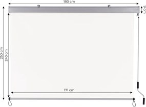 Roleta pionowa zwijana AW-038 - markiza na okno, drzwi balkonowe, tarasowe, beżowa