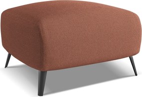 Pufa - z tkaniny szenilowej - brudny róż - MALIE