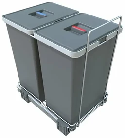 Elletipi Wbudowany kosz na śmieci ECOFIL, 24 + 24l