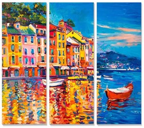Obrazy zestaw 3 szt. 20x50 cm Italy – Wallity