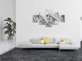 Obraz - Ptak zimą (125x70 cm)