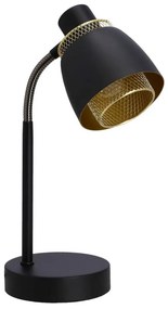 Lampa stołowa ALEKSANDRIA 1xE14/40W/230V czarna/złota