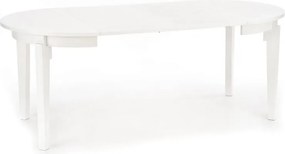 Okrągły stół do jadalni z funkcją rozkładania Sorbus biały