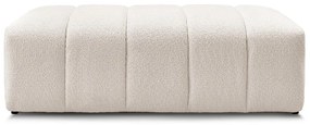 Biały podnóżek z materiału bouclé Annecy – Bobochic Paris