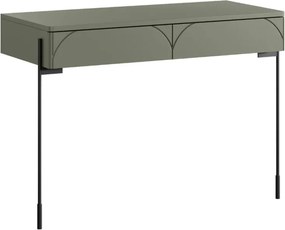 Toaletka Sonatia 100 cm z dwoma szufladami - oliwka