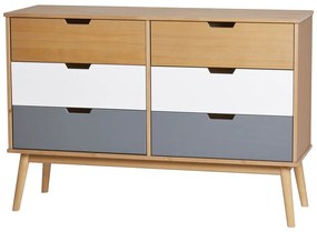 Komoda z litego drewna sosnowego Marckeric Cusco, szer. 120 cm