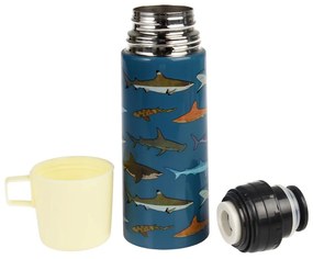 Niebieski termos dla dzieci 350 ml Sharks – Rex London