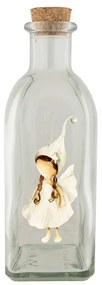 Bohemia Gifts Butelka szklana Anioł, 500 ml