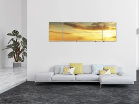 Obraz - Chaty na pustyni (170x50 cm)