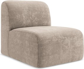 Moduł - z tkaniny szenilowej - ciemny beż - LANI