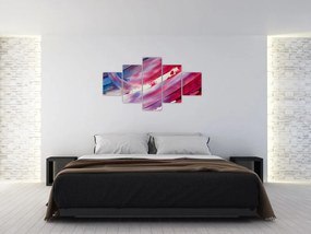 Obraz - różowo - niebieskie kolory (125x70 cm)