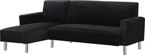Tapicerowana sofa narożnikowa odwracana "Rio" - 4 miejsca - Szary antracytowy
