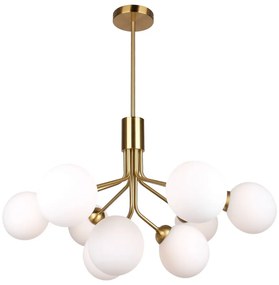 Lampa wisząca w biało-złotym kolorze SULION Musa, wys. 102 cm