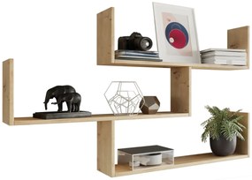 Wisząca Półka Na Książki Dąb Artisan 110X28X214 T9-W53
