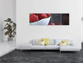 Obraz truskawek (170x50 cm)