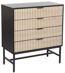 Komoda MAGO 4S 80cm dąb/czarny SIGNAL
