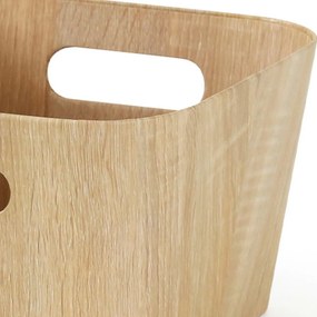 Kitchisimo Zestaw 2 koszy do przechowywania 27 × 27 × 16 cm, naturalny, M