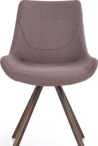 Krzesło tapicerowane tkaniną na stalowych nogach K290