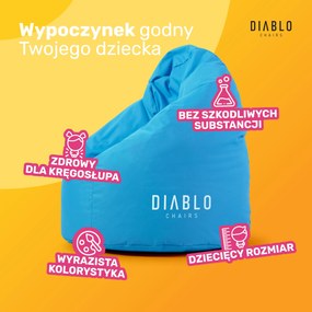 Pufa dla dziecka Diablo Chairs, niebieska