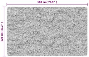 Prostokątny czarny dywan 120x180 cm D1-C34