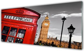 Panel Szklany Kultowa Budka Telefoniczna W Londynie