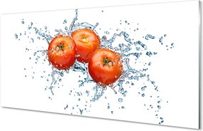 Panel nad Blat Kuchenny Pomidory w Kroplach Wody