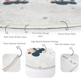Kremowy dywan dziecięcy ø 80 cm Comfort – Mila Home