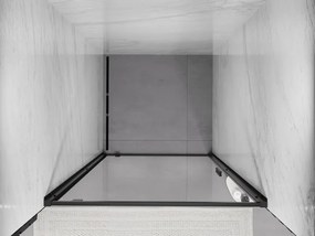 Mexen Exo-BR drzwi prysznicowe uchylne 70 cm, transparent, czarne - 8181-070-000-70-00