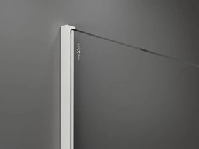 Mexen Kioto ścianka prysznicowa Walk-in 100 x 200 cm, lustro 8 mm, biała - 800-10-101-20-50