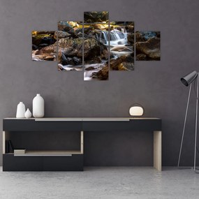 Obraz skalistego strumienia (125x70 cm)
