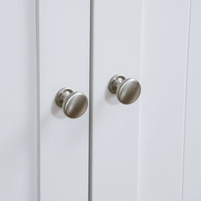 PawHut Kuweta Domek dla Kota z Regulacją Ściany Magnetyczne Drzwi Schowki Biały 86x48x52cm | Aosom PL