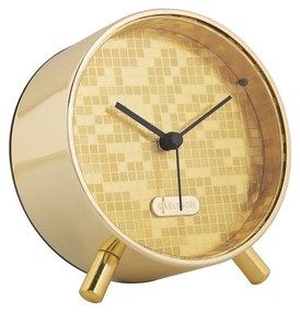 Karlsson 6004GD budzik design złoty, średnica 11 cm
