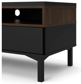 Czarna szafka pod TV 156x48x48 cm Roomers – Tvilum