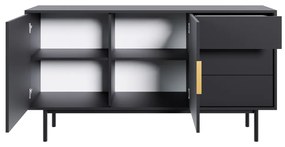 Komoda VIVALA 2D3S, czarna