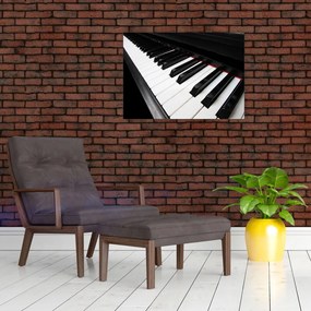 Obraz klawiszy fortepianu (70x50 cm)