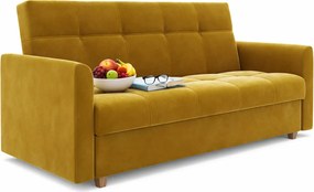 Musztardowa wersalka rozkładana D2-N57