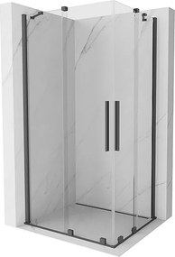 Mexen Velar Duo kabina prysznicowa rozsuwana 100 x 90 cm, transparent, gun gray szczotkowany - 871-100-090-02-66