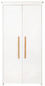 Biała szafa dziecięca 96x190x50 cm Lilo – Roba