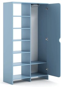 Niko szafa z półkami Baby Blue