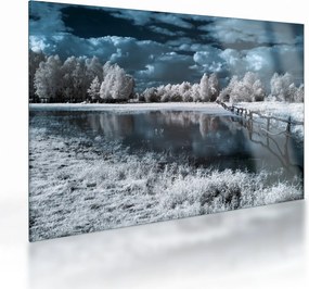 Obraz na szkle - Zamarznięty krajobraz (70x50 cm)
