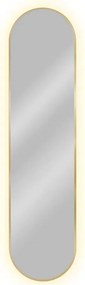 Złote nowoczesne lustro led 155x40 cm P8-F72