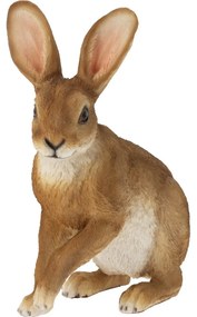 Dekoracja ogrodowa Królik, 21 x 11 x wys. 28 cm, polyresin