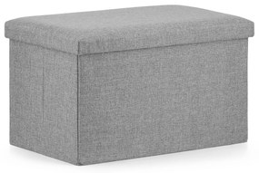 Szara pufa FURELA XL 60 x 38 x 38 cm