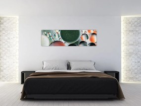 Obraz abstrakcji - bąbelki (170x50 cm)