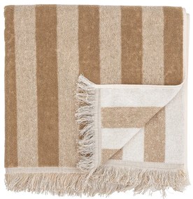 Brązowo-beżowy bawełniany ręcznik 50x100 cm Elaia – Bloomingville