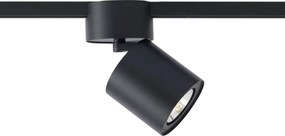 Nowoczesny czarny reflektor do 1-fazowego systemu szynowego GU10 70mm - Iconic Roto