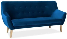 Sofa NORDIC 3 VELVET granatowa SIGNAL