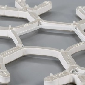 Lampka świąteczna w kształcie płatka śniegu, 360 LED, zimna