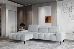 Narożnik GIANO S układ L Lewostronny z elektryczną regulacją siedziska w ktaninie AUSTIN 17 WERSAL