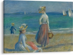 Obraz - Auguste Renoir, Figures on the Beach, reprodukcje (70x50 cm)